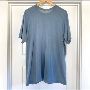Metal vent tech ice blue workout tee